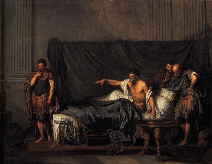 Jean Baptiste Greuze Septimius Severus and Caracalla Sweden oil painting art